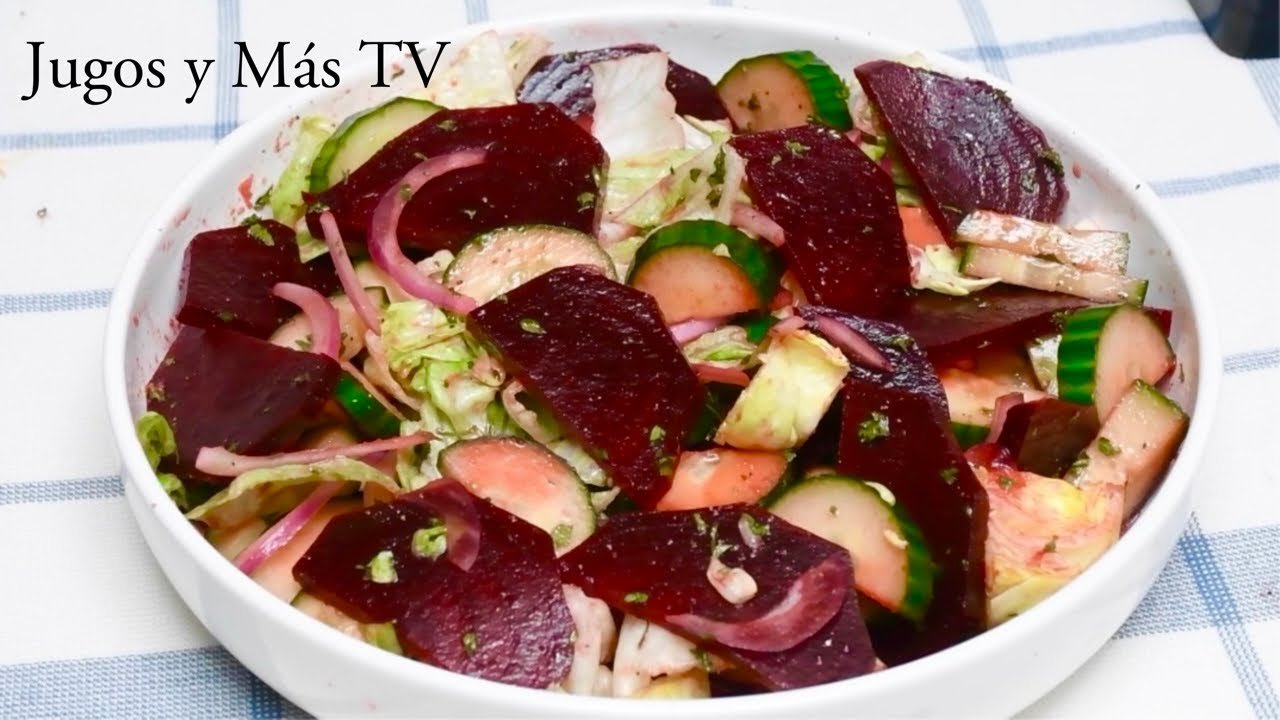 Receta de Ensalada de pepino zanahoria y remolacha