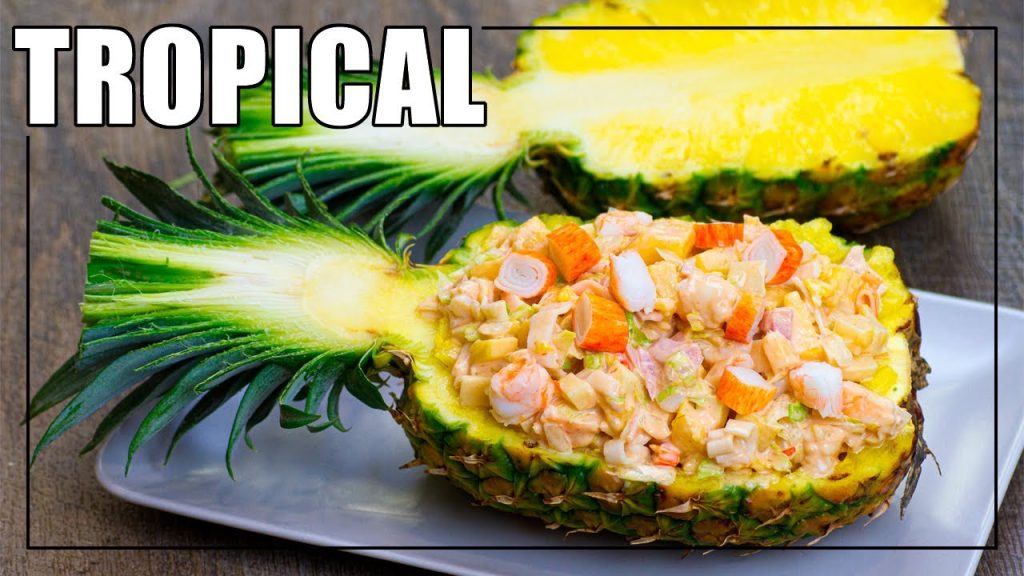 Receta de Ensalada de Piña y Marisco Fácil y Refrescante Paso a Paso ...