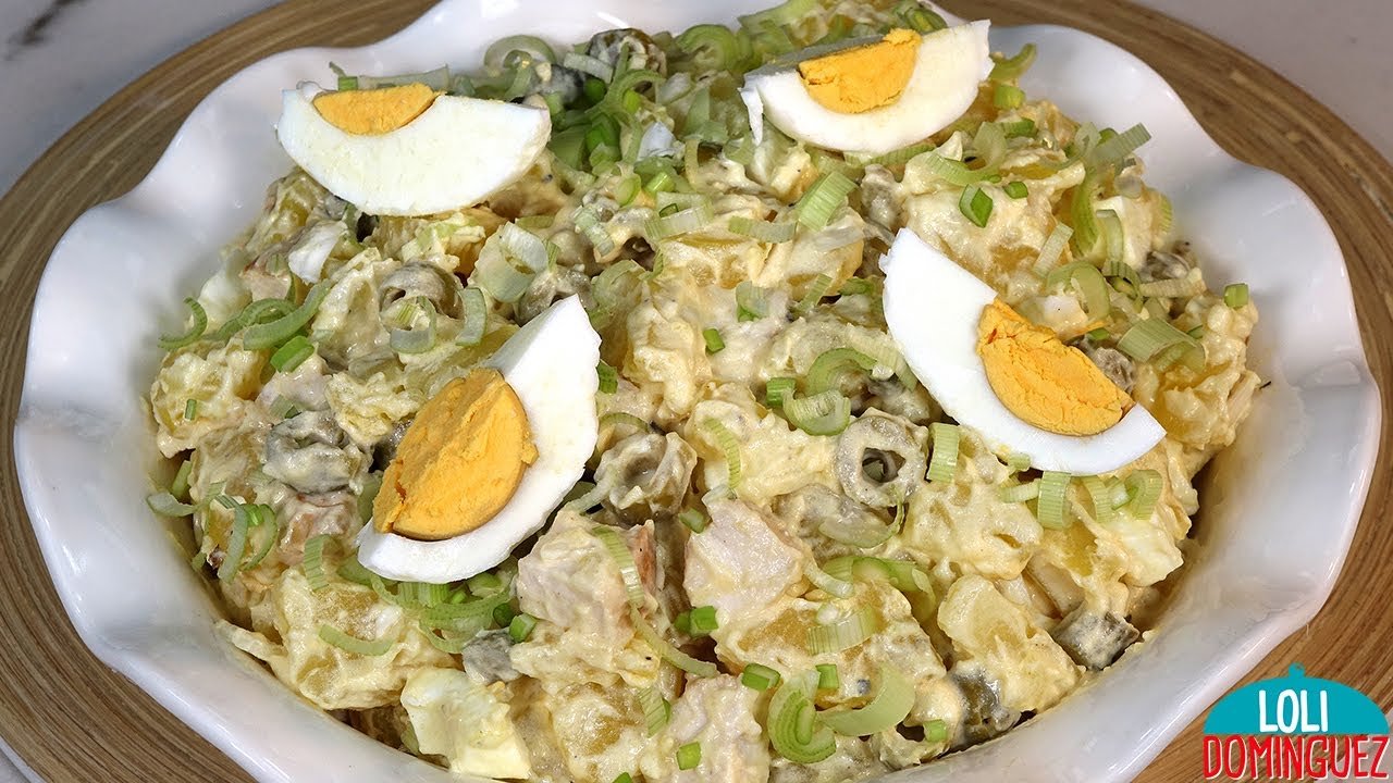 Receta de Ensalada de pollo con patatas