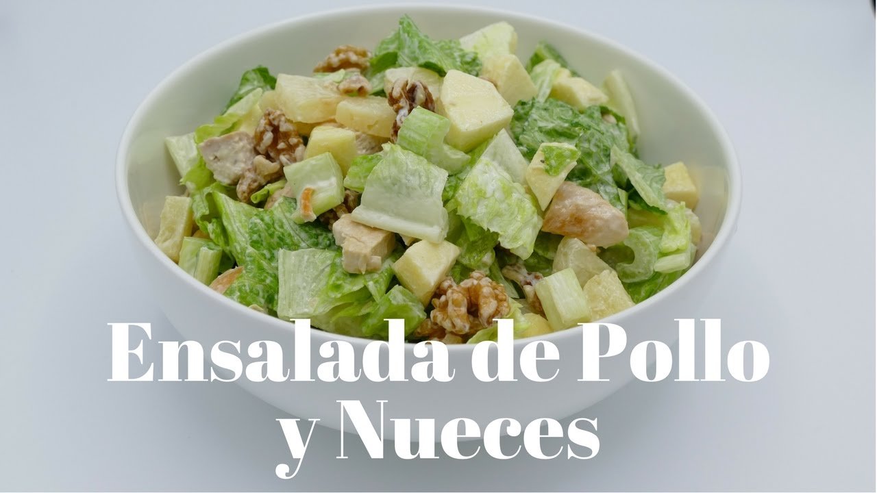 Receta de Ensalada de pollo y nueces