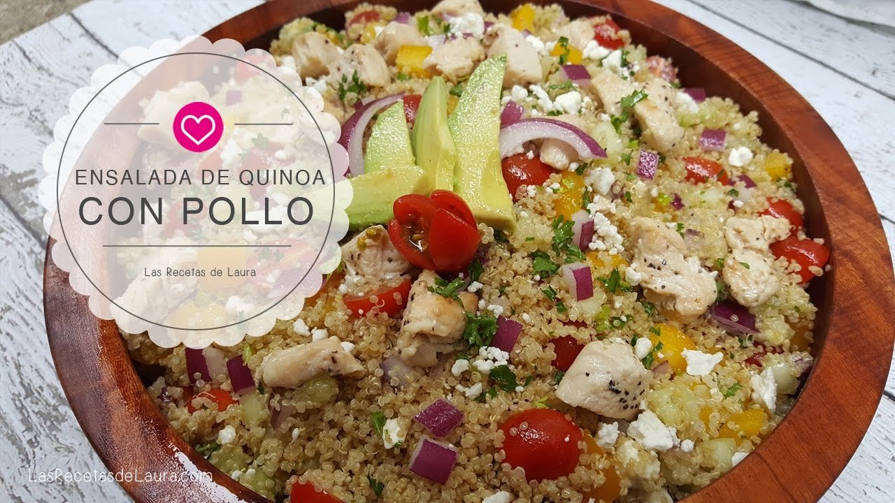 Receta de Ensalada de quinoa y pollo