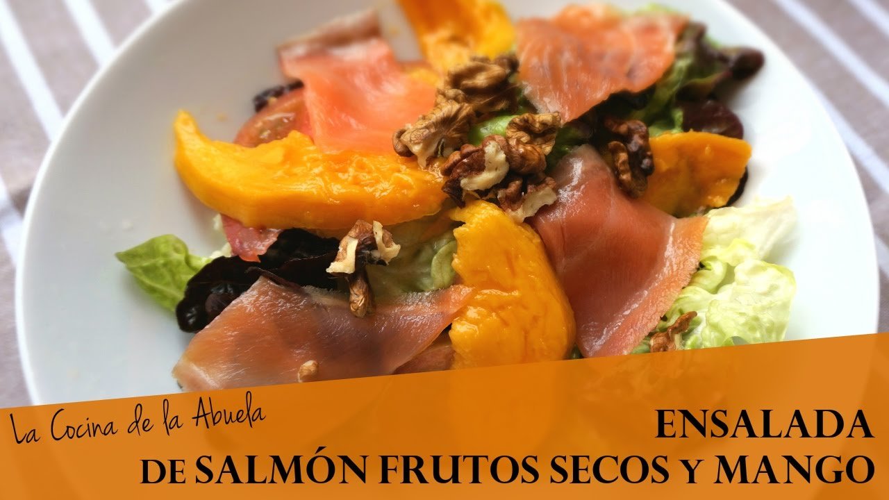 Receta de Ensalada de salmón y mango