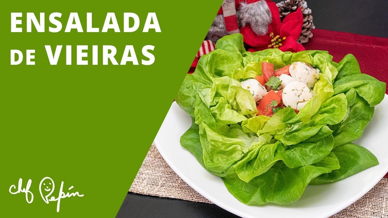 Receta de Ensalada de vieiras y aguacate