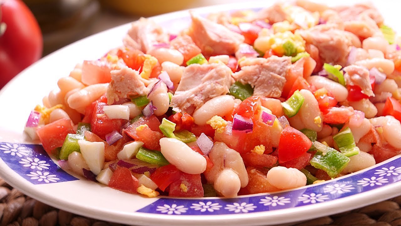 Receta de Ensalada fresca de judías blancas