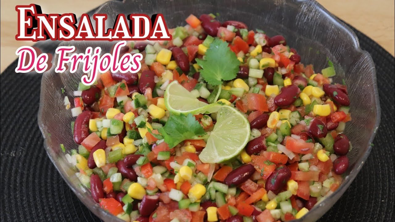 Receta de Ensalada mexicana con frijoles