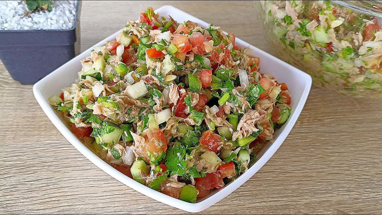 Receta de Ensalada mixta con atún