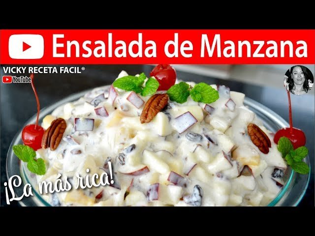 Receta de Ensalada navideña de manzana