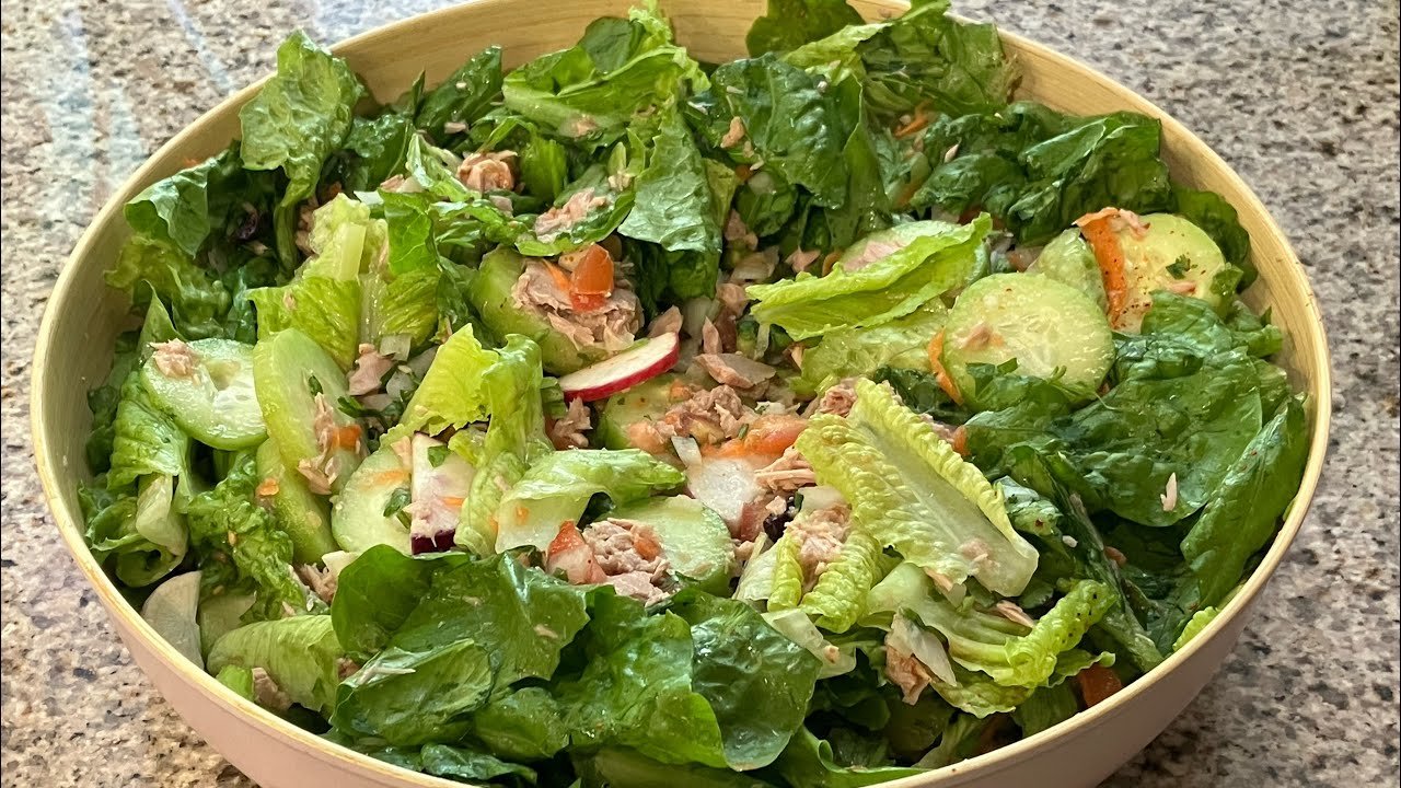 Receta de Ensalada verde con atún