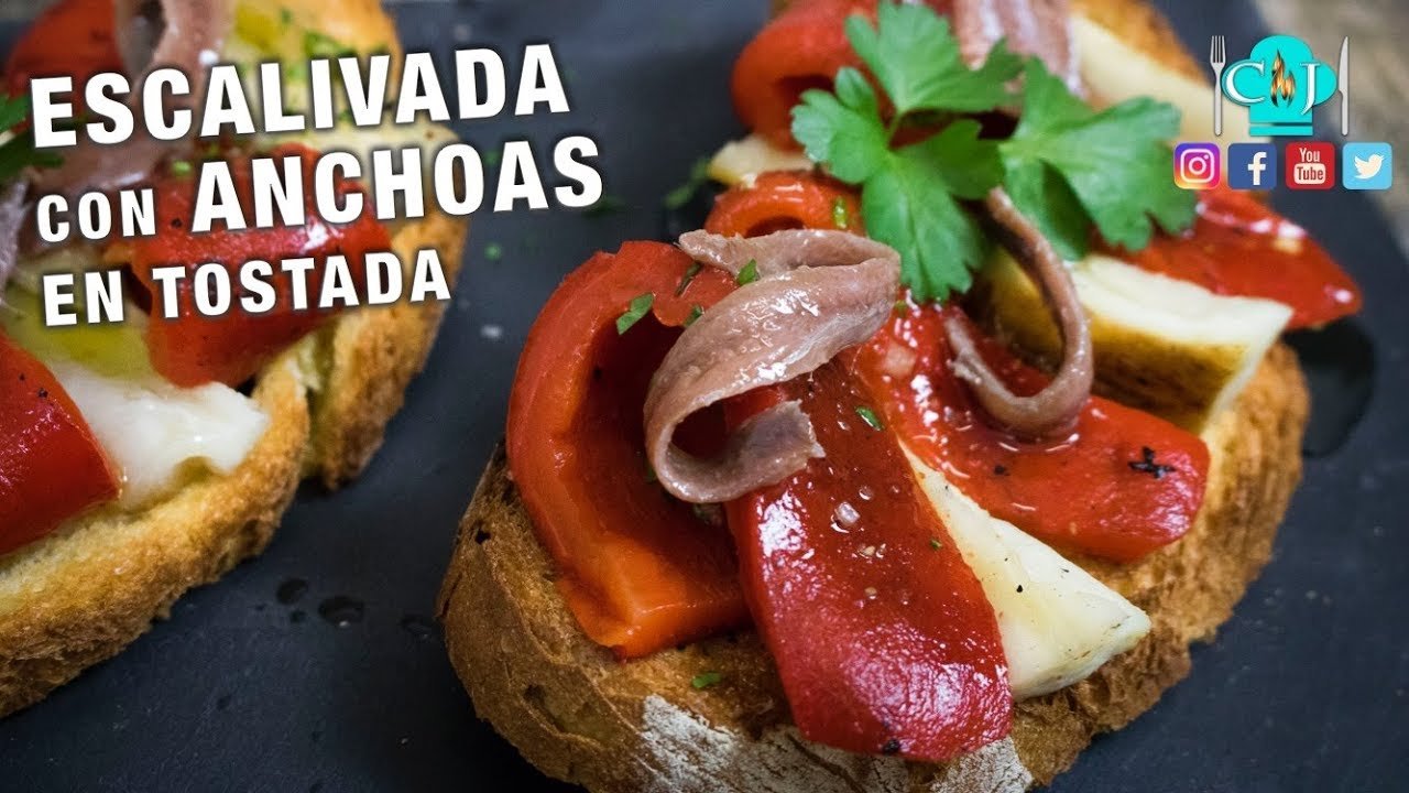 Receta de Escalivada con anchoas