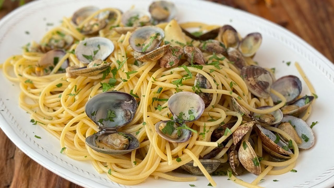 Receta de Espagueti a la vongole
