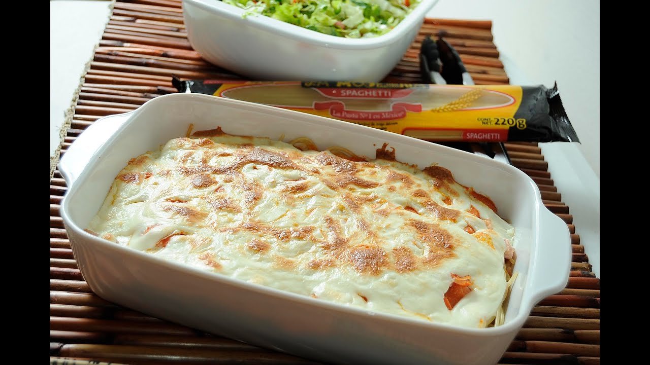 Receta de Espagueti al horno