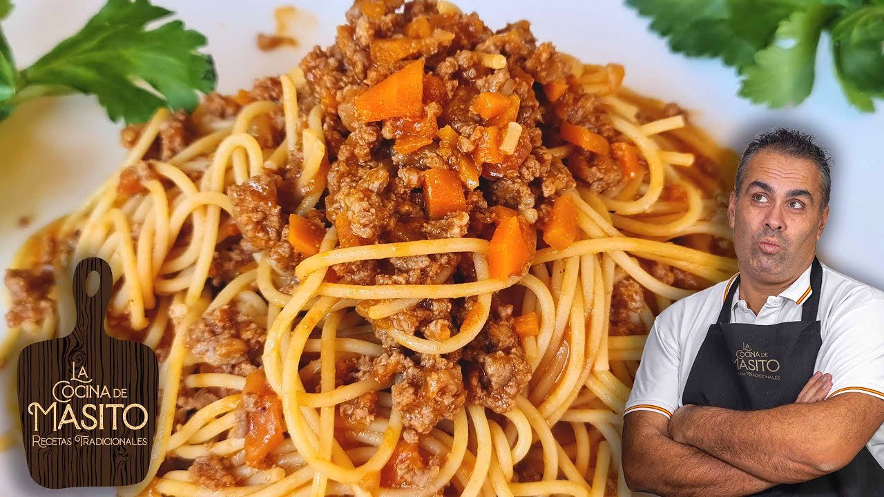 Receta de Espagueti hecho a la boloñesa