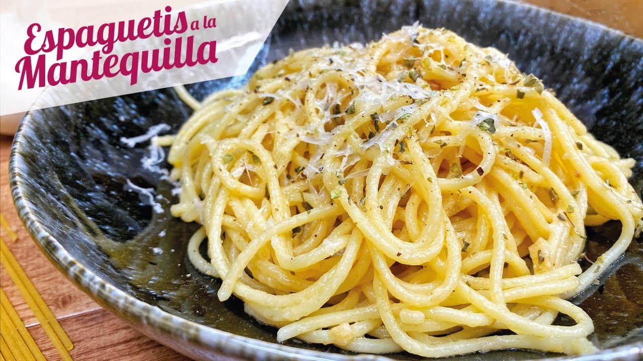 Receta de Espaguetis a la mantequilla