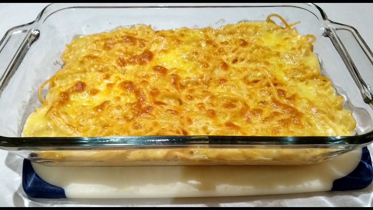 Receta de Espaguetis gratinados al horno
