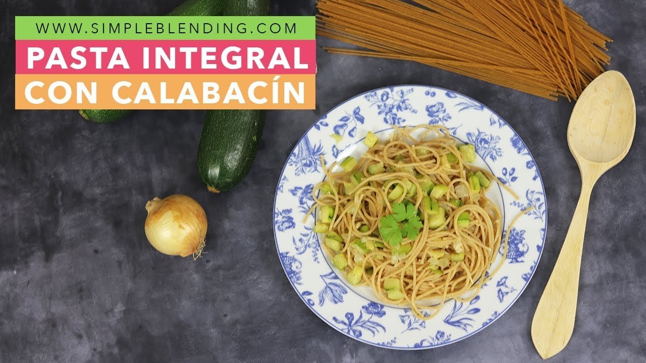 Receta de Espaguetis integrales con calabacín