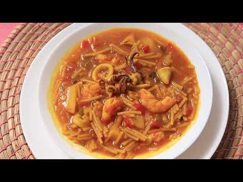 Receta de Fideos a la cazuela con pescado