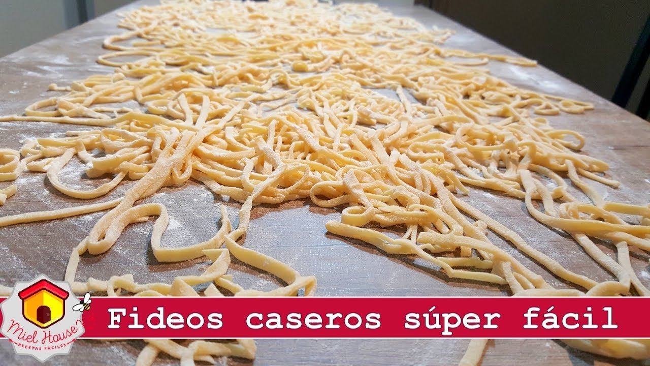 Receta de Fideos caseros al huevo