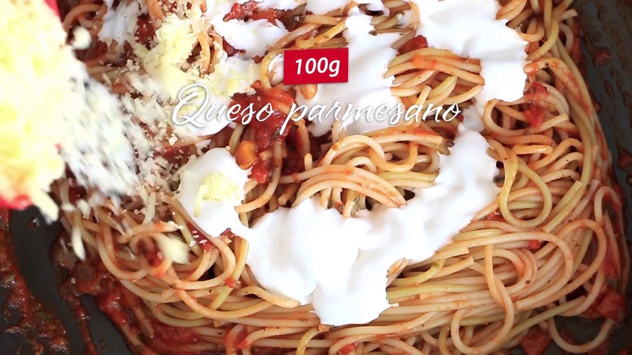 Receta de Fideos en salsa caprese