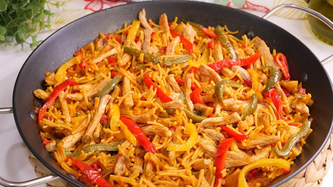 Receta de Fideuá de carne