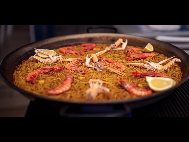 Receta de Fideuá valenciana de marisco