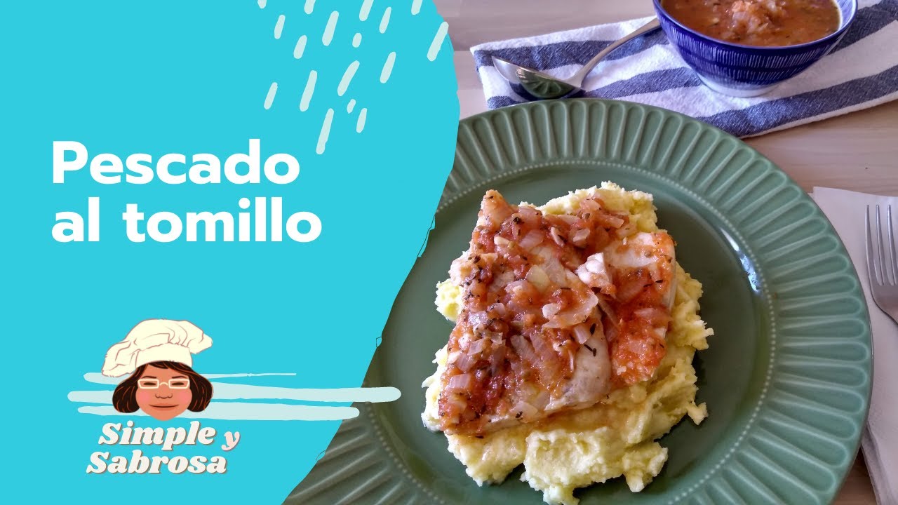 Receta de Filete de corvina al tomillo.