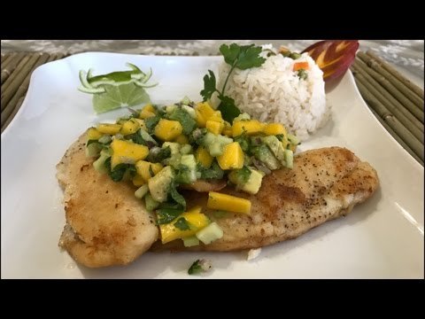 Receta de Filetes de pescado con mango