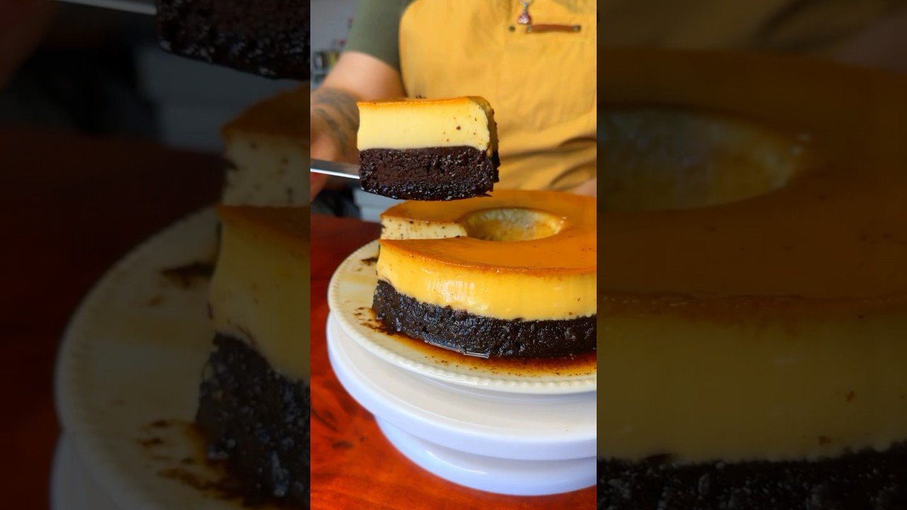 Receta de Flan de chocolate sin caramelo
