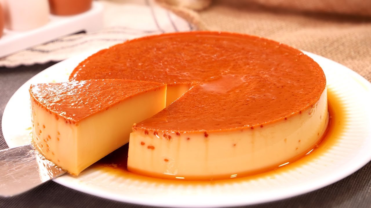Receta de Flan de huevo sin horno