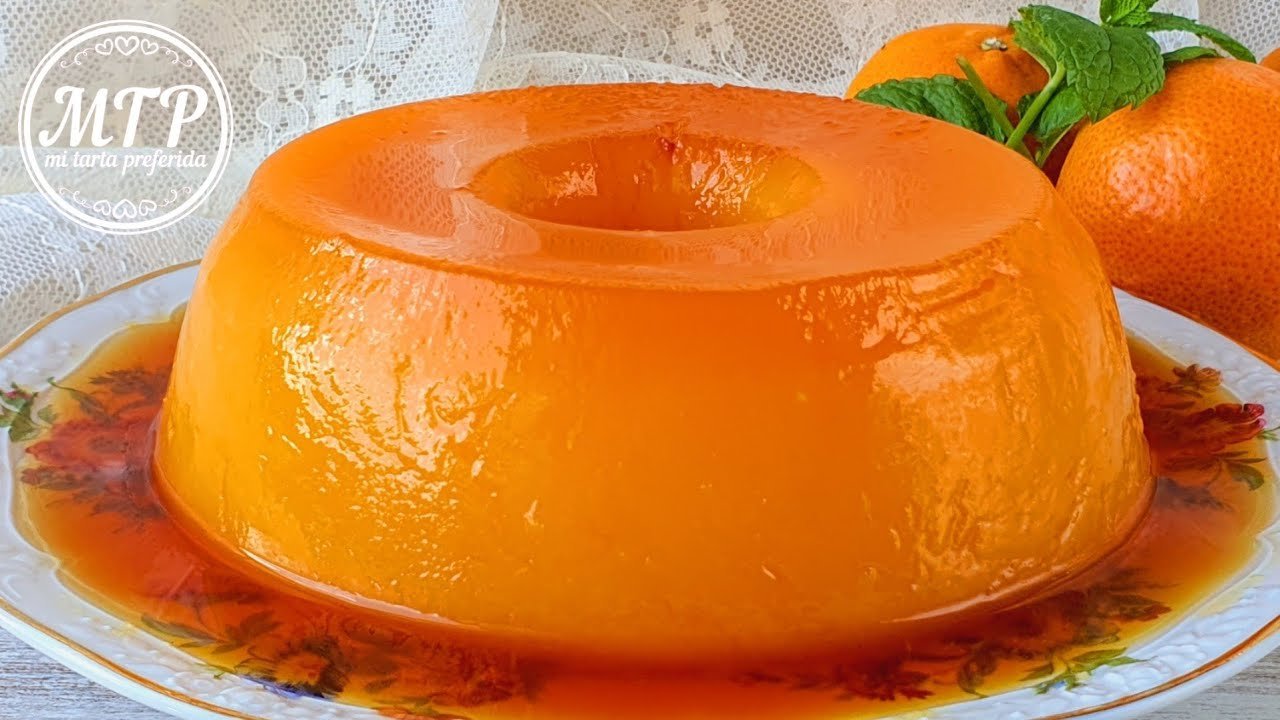 Receta de Flan de naranja sin horno