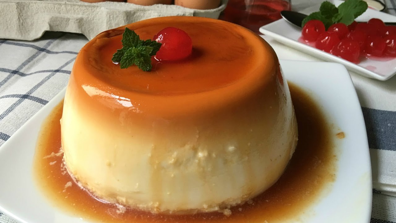 Receta de Flan de queso mascarpone