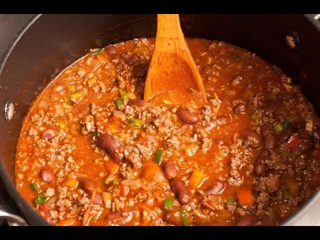 Receta de Fríjoles con carne molida