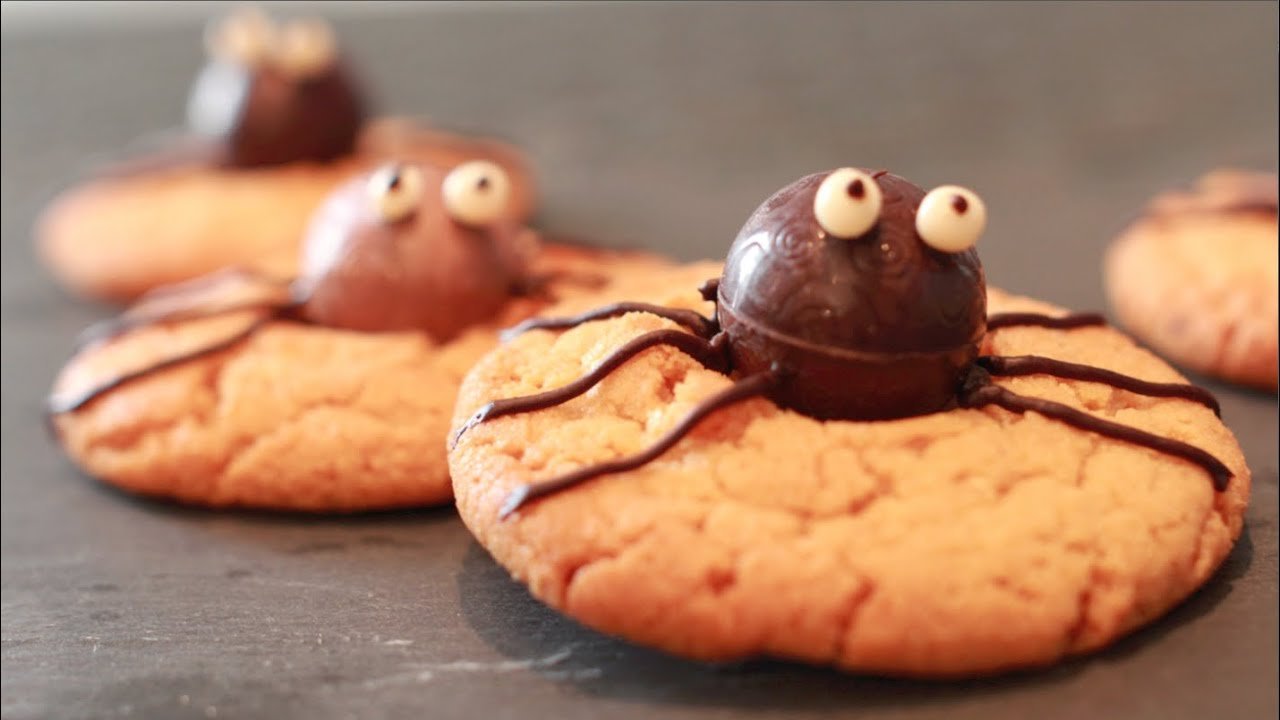 Receta de Galletas araña de Halloween