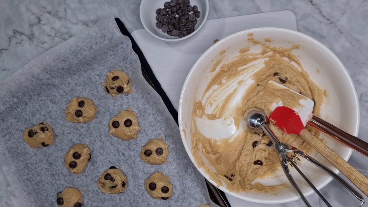 Receta de Galletas con chispas de chocolate veganas