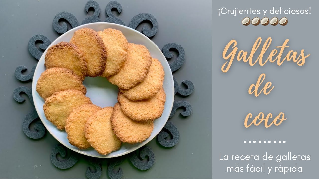 Receta de Galletas crujientes de coco