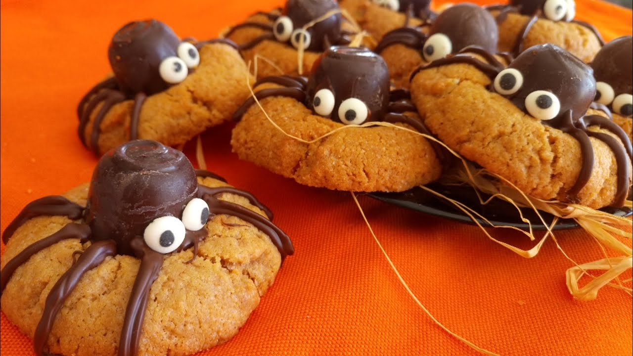 Receta de Galletas de araña para Halloween