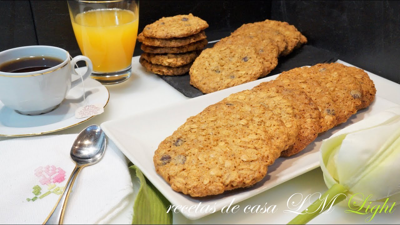 Receta de Galletas de avena light