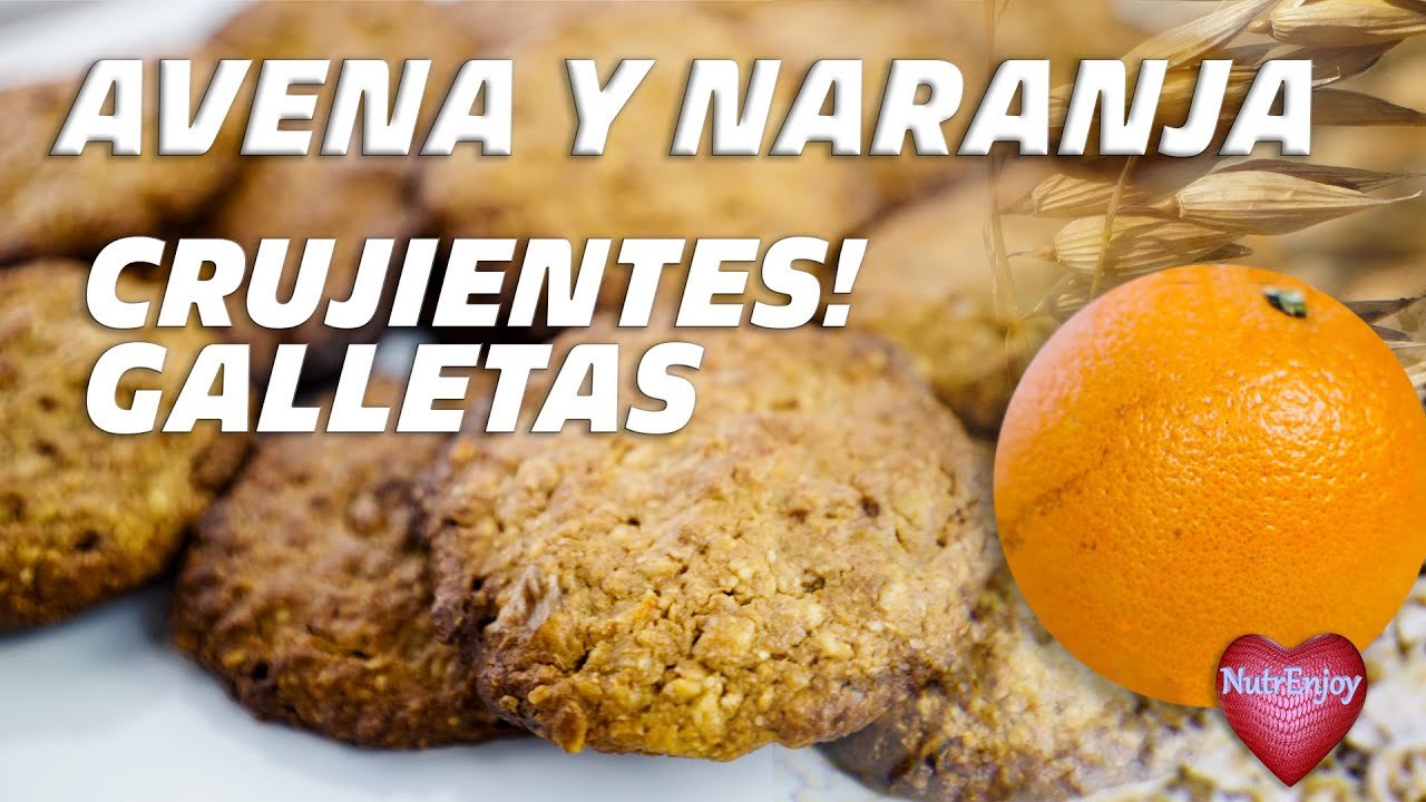 Receta de Galletas de avena y naranja sin harina