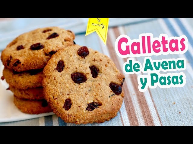 Receta de Galletas de avena y pasas de uva