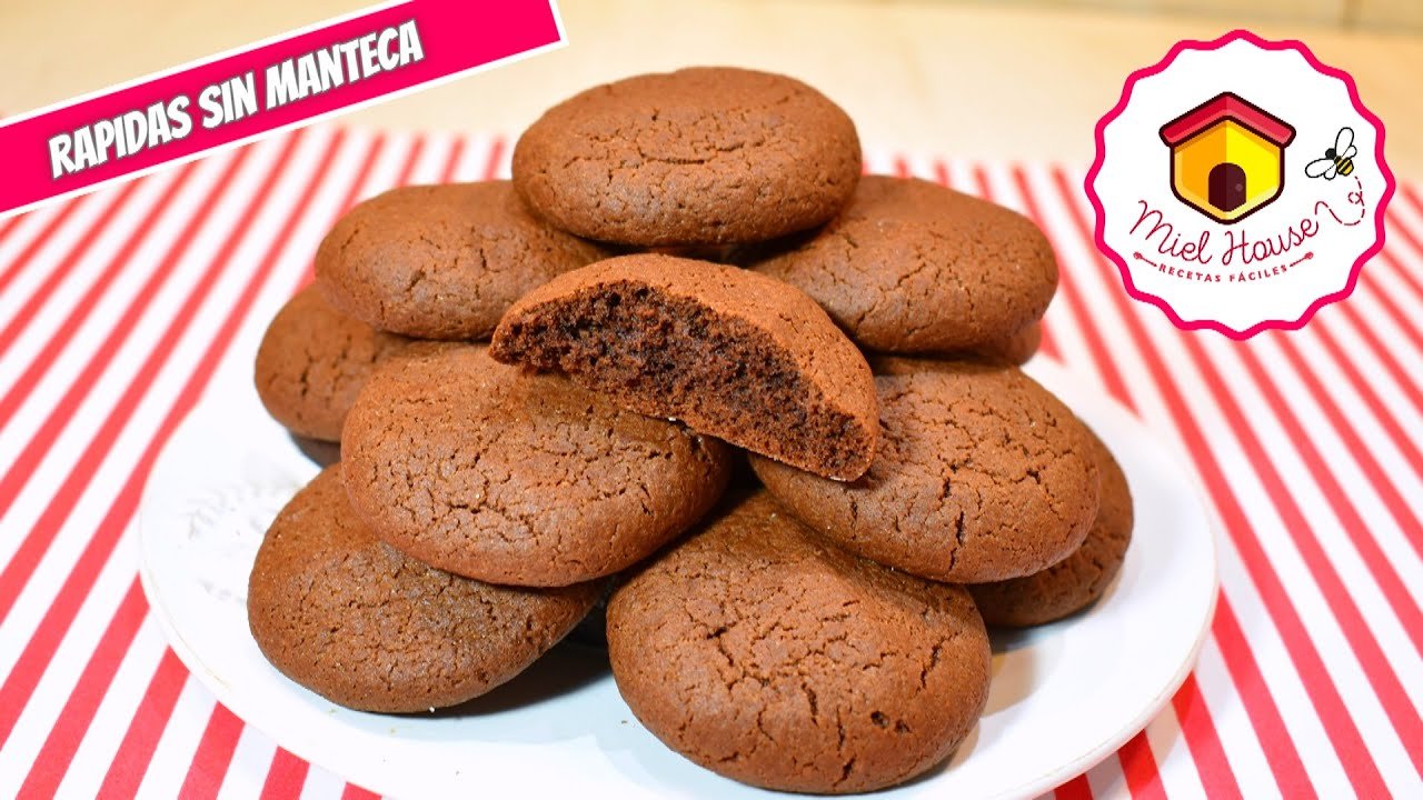 Receta de Galletas de chocolate sin mantequilla