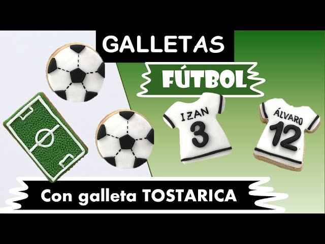 Receta de Galletas de fútbol con fondant