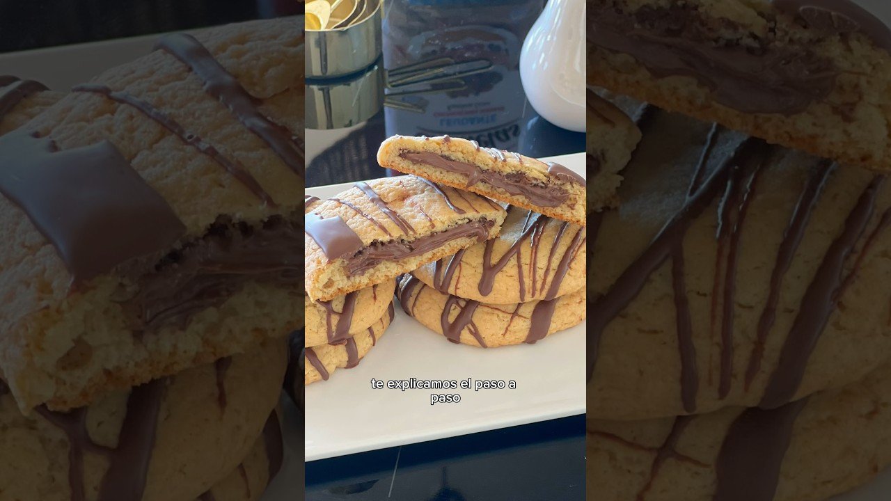 Receta de Galletas de mantequilla rellenas de chocolate