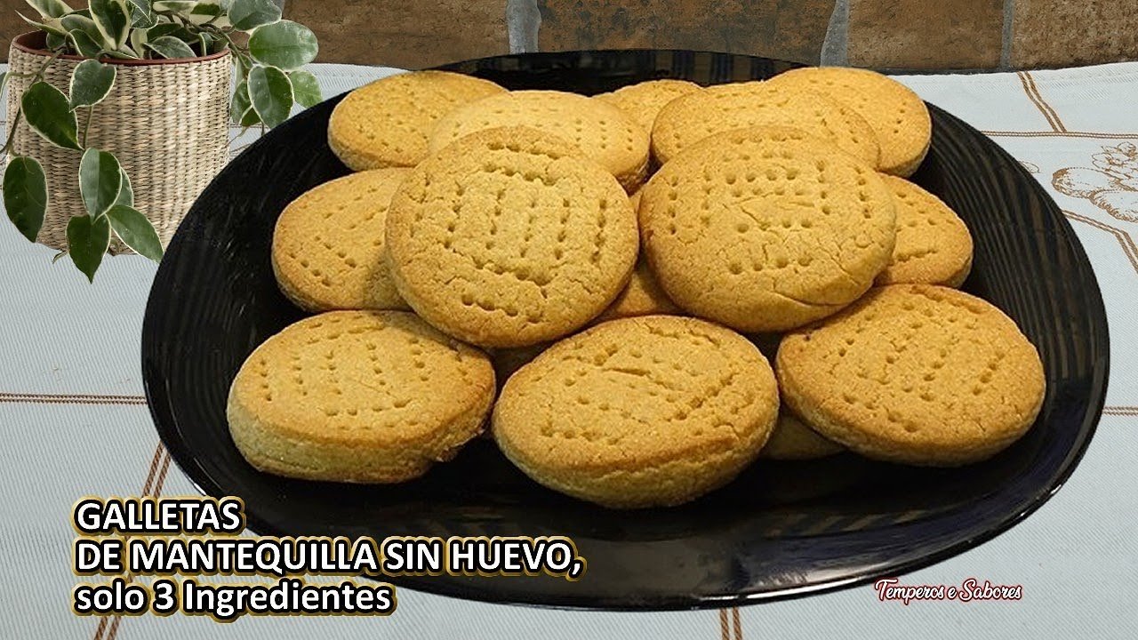 Receta de Galletas de mantequilla sin huevo