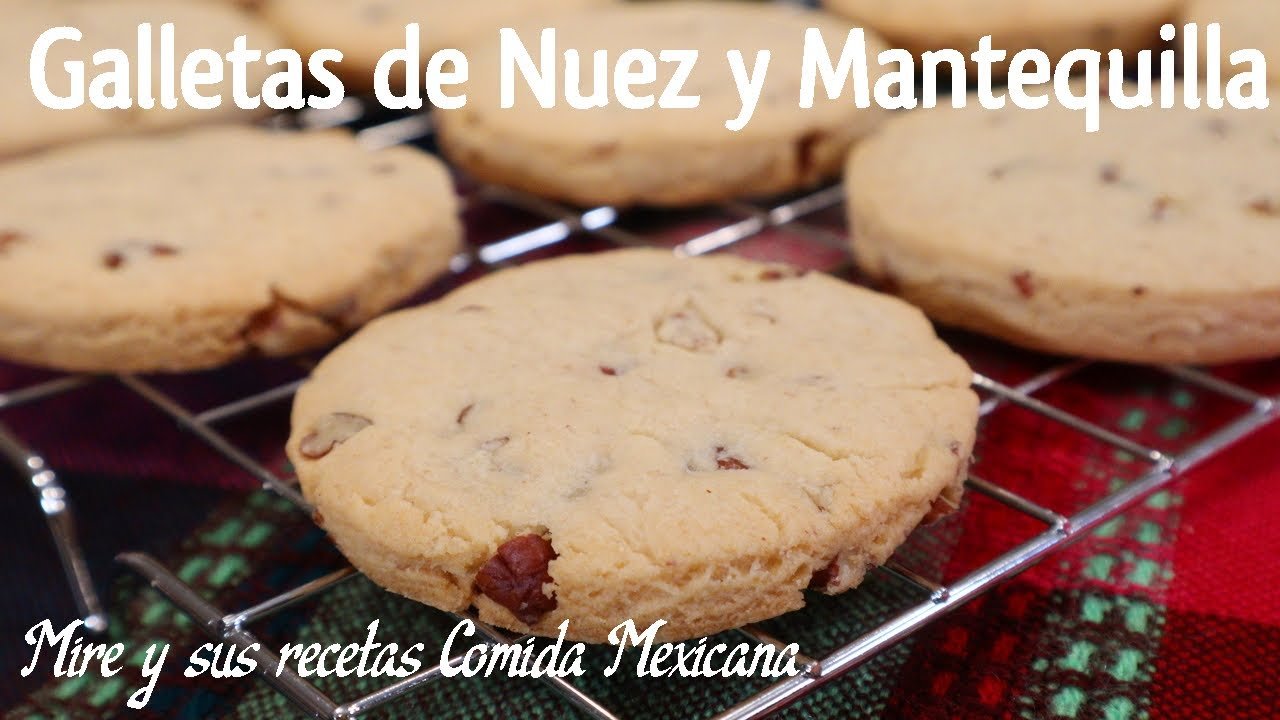 Receta de Galletas de mantequilla y nuez