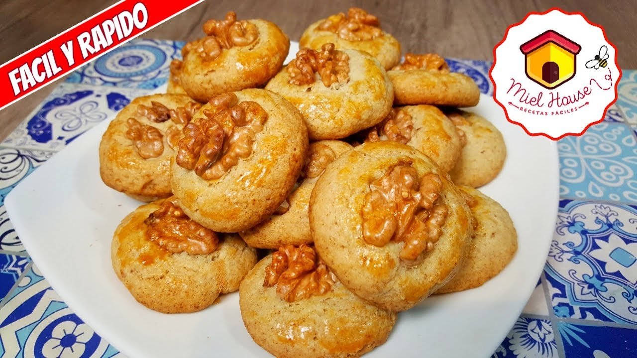Receta de Galletas de nuez molida