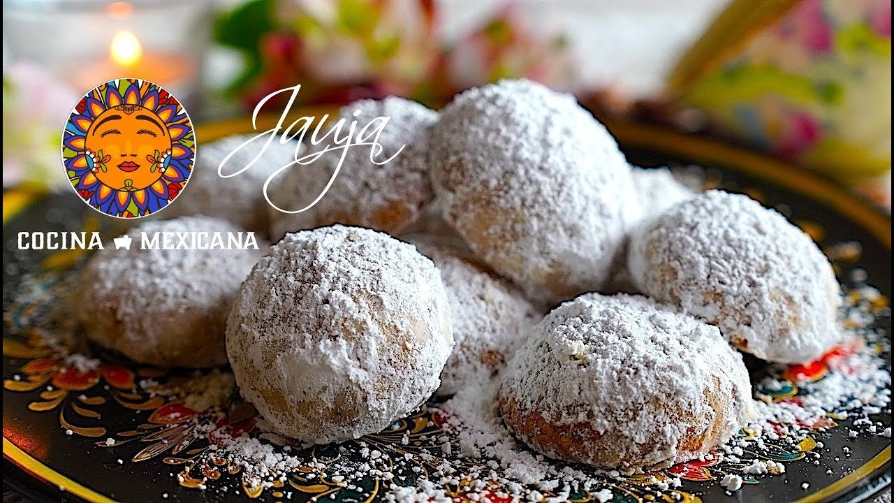 Receta de Galletas de nuez y azúcar glass