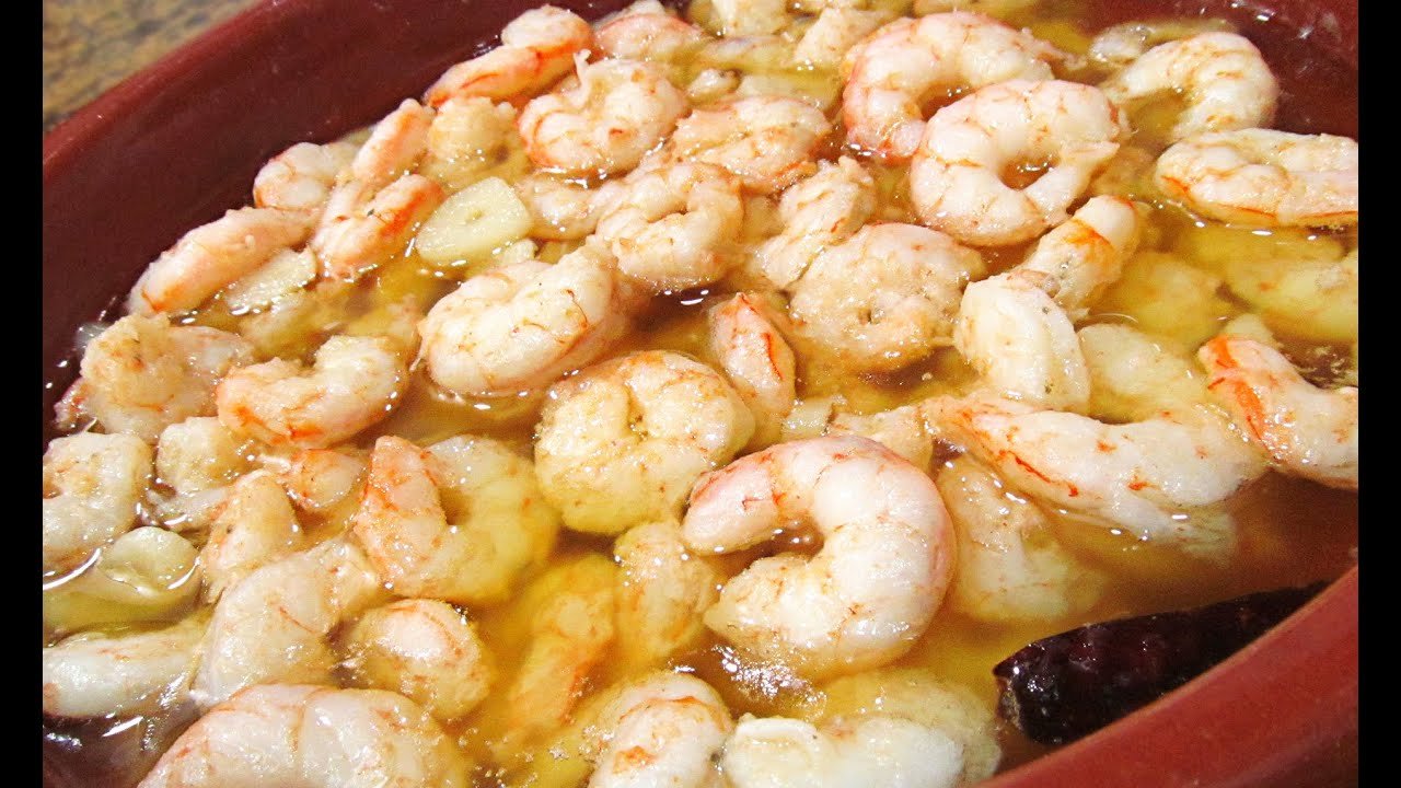 Receta de Gambas al ajillo congeladas
