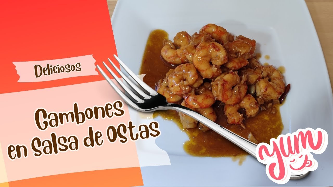 Receta de Gambones en salsa de ostras