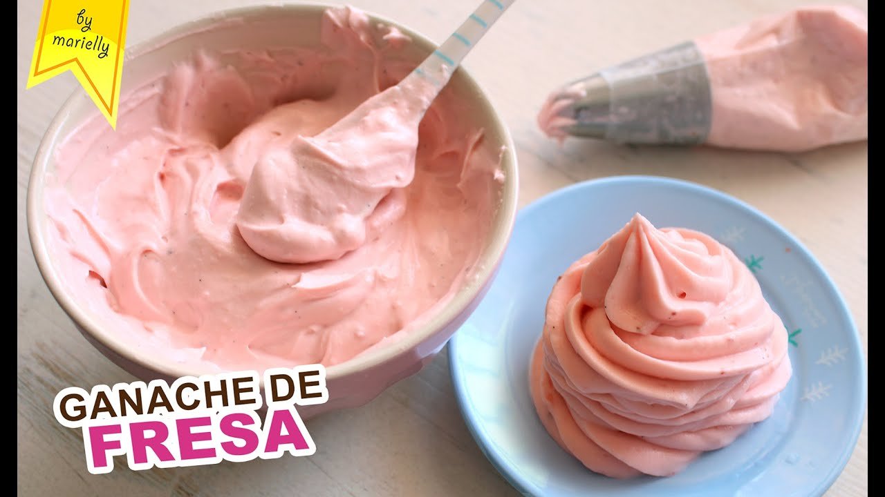 Receta de Ganache de fresa