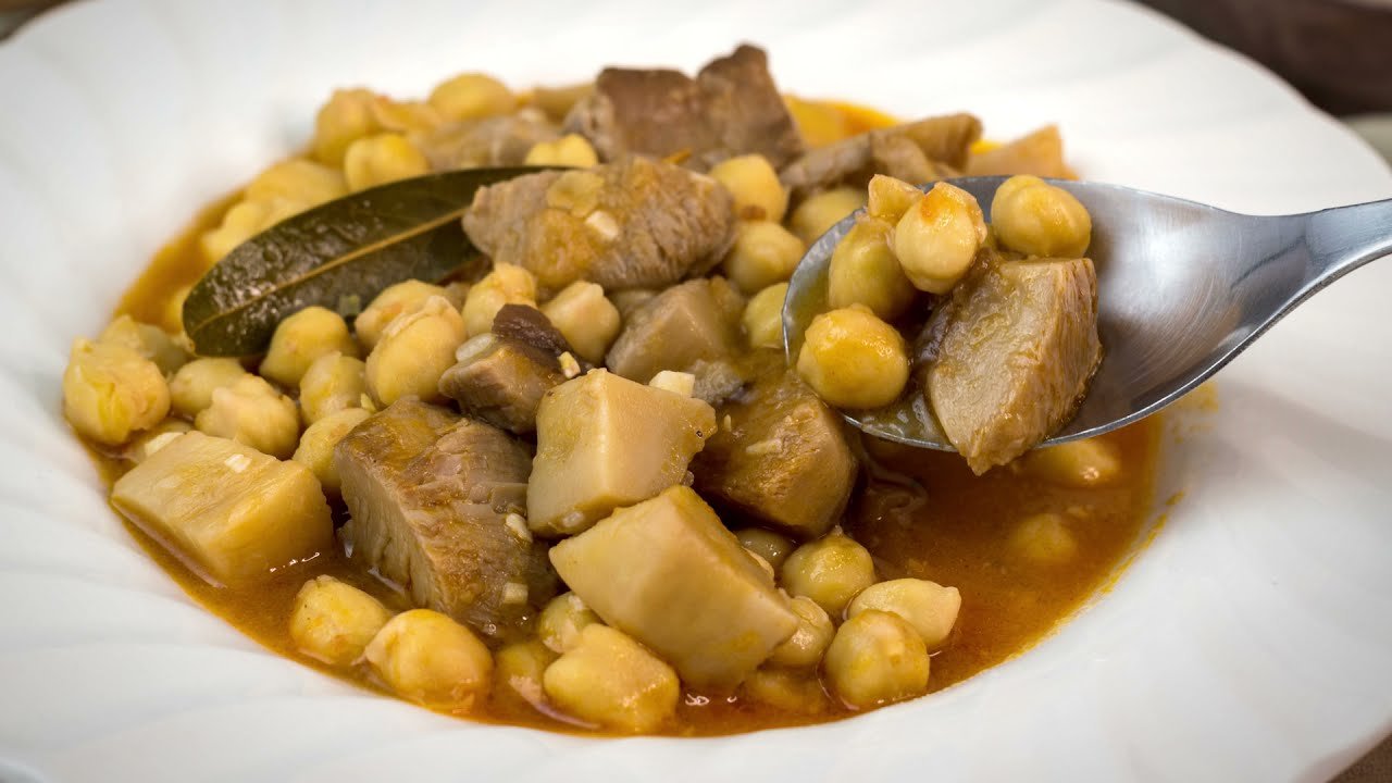 Receta de Garbanzos con setas