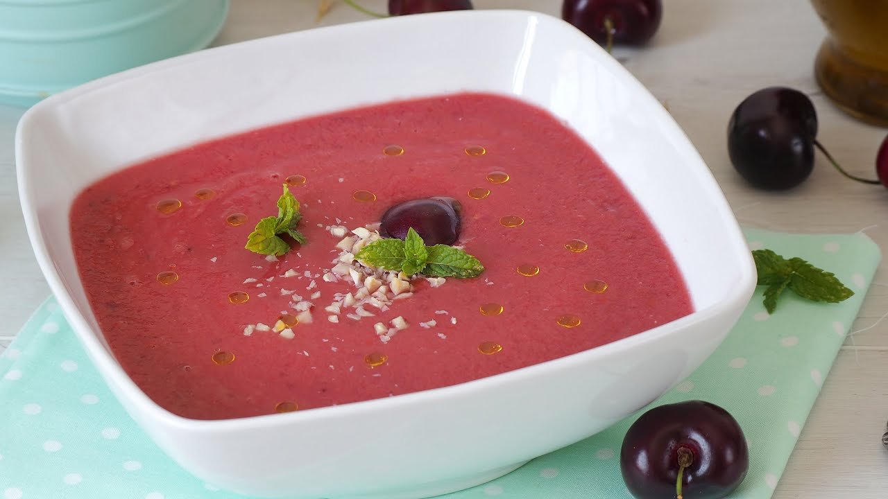 Receta de Gazpacho de cerezas